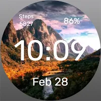 Mountains at Sunset Watch Face