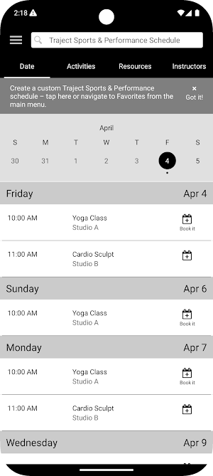 Traject Sports & Performance Screenshot 2