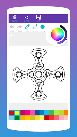 Fidget Spinner Coloring Book Screenshot 1
