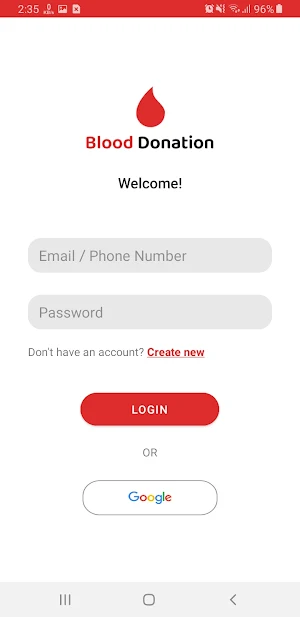 Donate Blood Screenshot 1