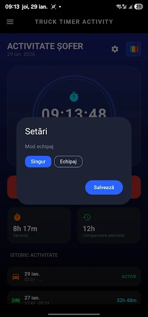 Truck Timer Activity Screenshot 3
