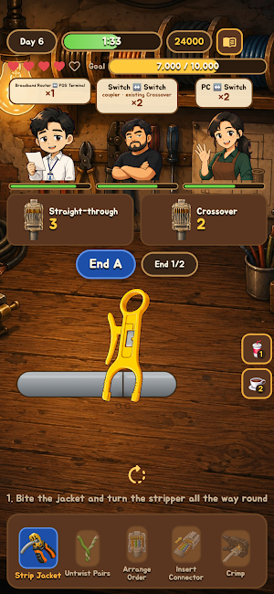 Cabling Tycoon: LAN Cable Shop Screenshot 1