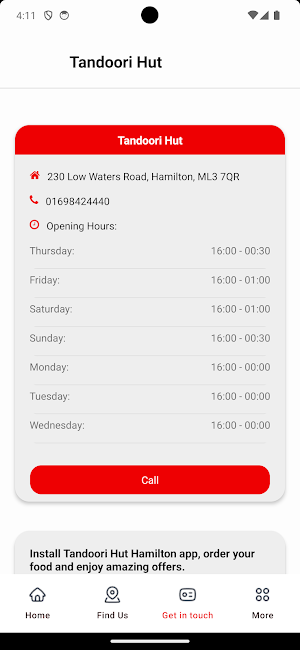 Tandoori Hut Screenshot 1