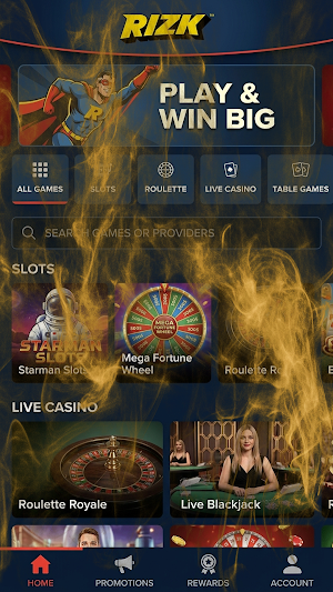 Rizk Casino Screenshot 3
