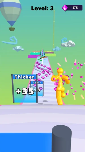 Fat and Tall Man Run 3D Game Screenshot 1
