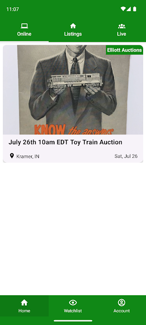 Elliott Auctions Screenshot 0
