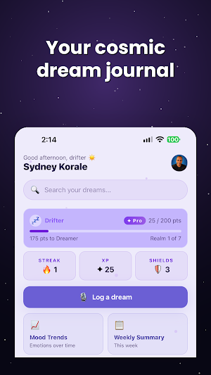 Somni — Cosmic Dream Journal Screenshot 1