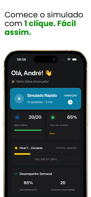 Simulado Detran 2026 Screenshot 1