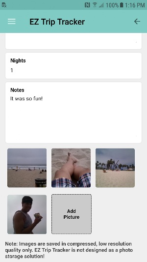EZ Trip Tracker Screenshot 2
