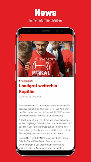 Chemie Halle Fanapp Screenshot 1