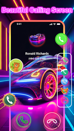 Call Theme Dialer - Cool Color Screenshot 1