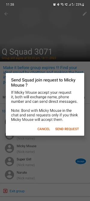 Q Squad : Chat with strangers Screenshot 3