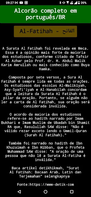 Alcorão - Surata de abertura Screenshot 1