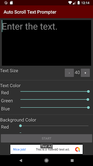 Auto Scroll Text Prompter Screenshot 1