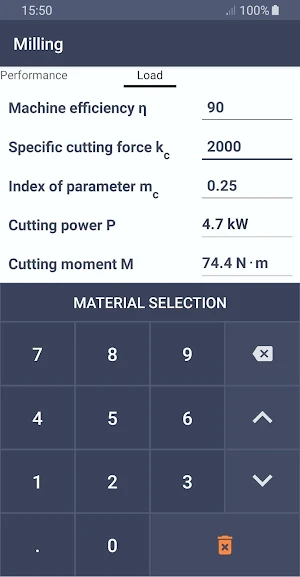 Machining calculator Screenshot 3