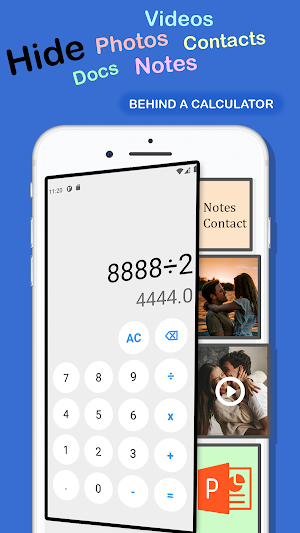 Calculator hide photo & video Screenshot 0