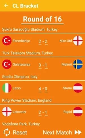 Europa Football Bracket - Calculator - 2021 Screenshot 1