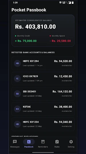 Aura SMS Organizer Screenshot 1
