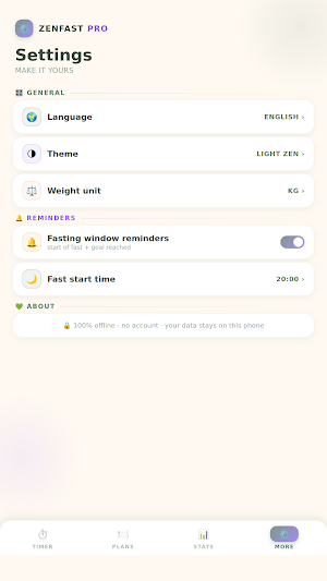 Fasting Tracker: 16:8 Timer Screenshot 3