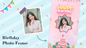 Birthday Photo Frame Editor Screenshot 0