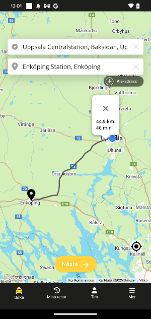 Taxi Enköping Screenshot 0