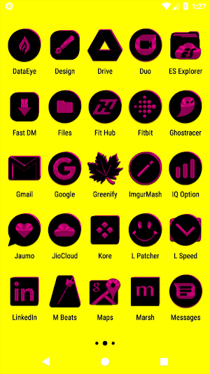 Black and Pink Icon Pack Free Screenshot 2