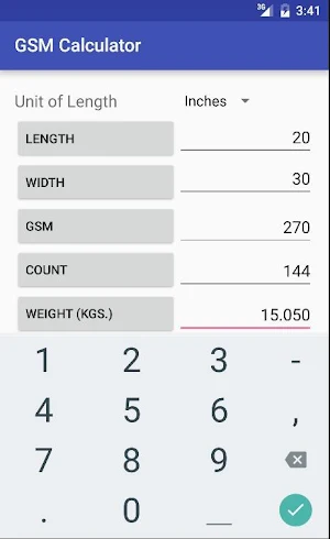 GSM Calculator Screenshot 1
