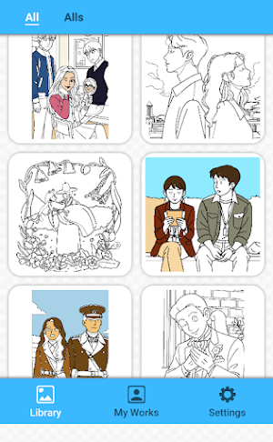 Kdrama Coloring Game Screenshot 1