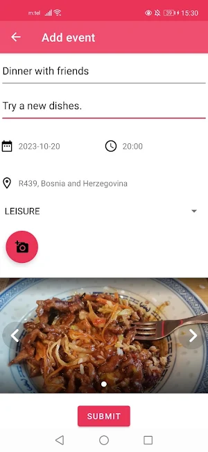 Event organizer Screenshot 1