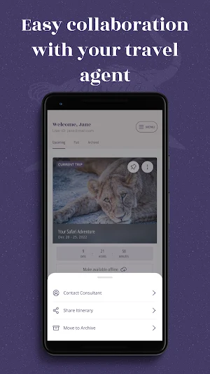 Exeter Safaris Travel App Screenshot 2