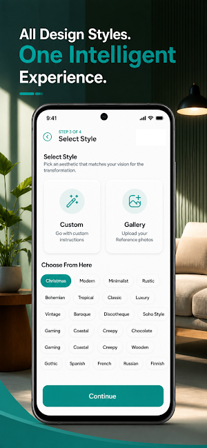 HomeVelza: AI Interior Design Screenshot 2