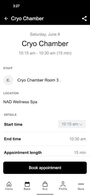 NAD Wellness Spa Screenshot 2