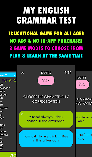 My English Grammar Test PRO Screenshot 0