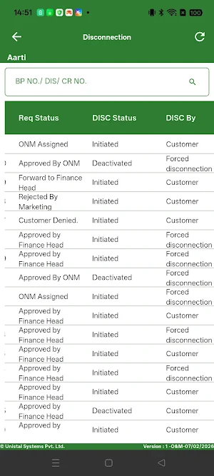 PBGPL O&M Screenshot 2