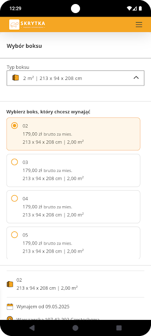 Skrytka Self Storage Screenshot 2