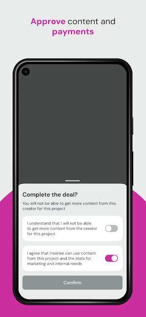 Insense: Client App Screenshot 2