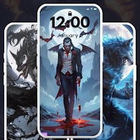 Vampire Werewolf Wallpaper 4K