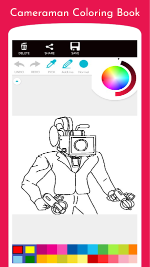 Cameraman Monster Coloring Screenshot 0