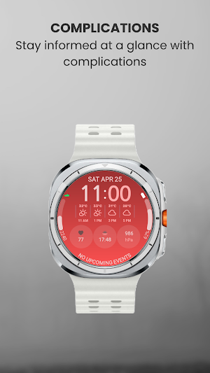 EXD188: Weather Watch Face Screenshot 3