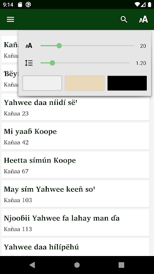 Kañaa ndút - Psaumes en langue Screenshot 2