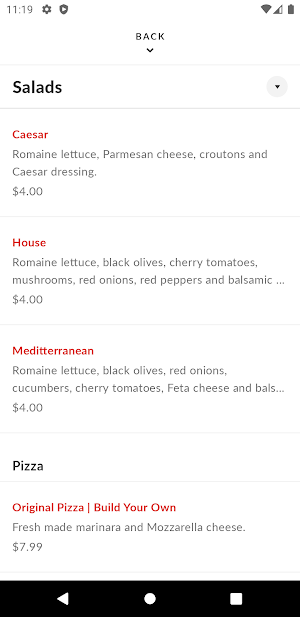 Lou's Woodfire Pizza Screenshot 2