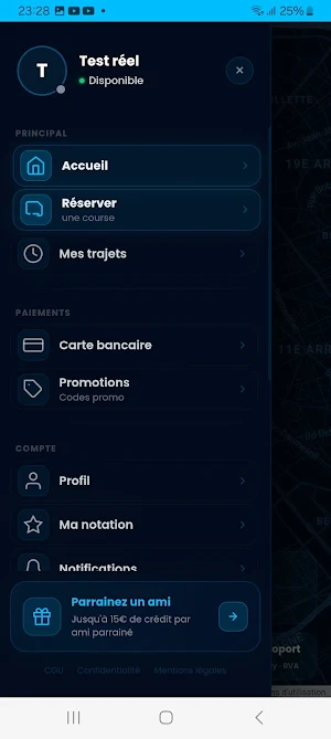 BLACKBIRD VTC - CHAUFFEUR Screenshot 1