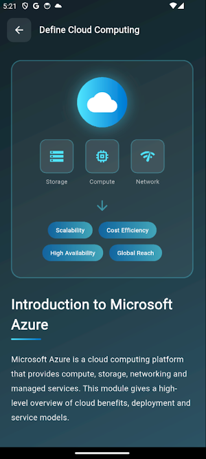 Learn Azure AZ-900 Screenshot 3