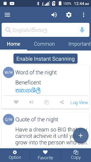 English To Sinhala Dictionary Screenshot 0