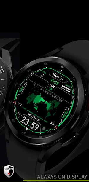 World Time Zone Watch Face 051 Screenshot 2