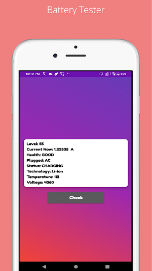 Sensor Test Screenshot 1