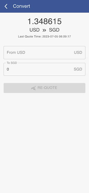 USD to SGD Screenshot 1