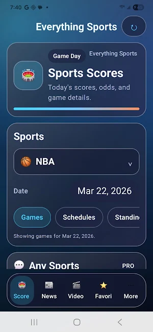 Everything Sports Screenshot 1