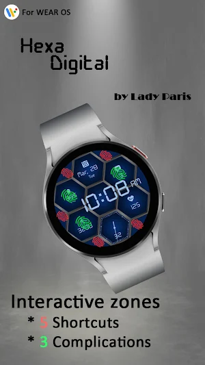 Hexa-Digital Watch Face Screenshot 1