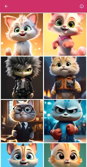 Cute Cat Cartoon Wallpapers Screenshot 3